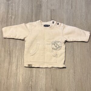 Jean Bourget Cream Kids Sweatshirt‎ with Pocket